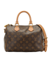 Speedy Bandouliere 25, &pound;995, Handbags, Brown, Canvas, Front view